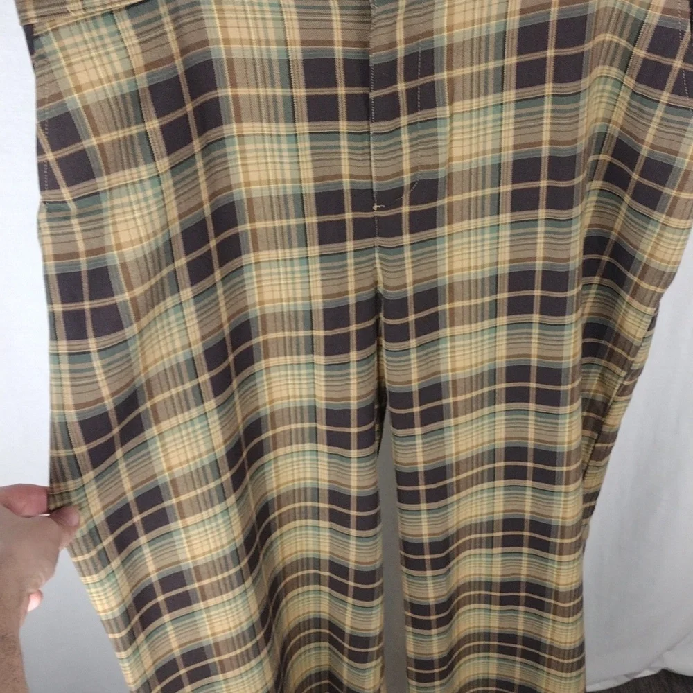 BP Everyday Plaid High Rise Pants In Brown Claire Plaid Size 1X = 18  (16W) NWT - Picture 6 of 12